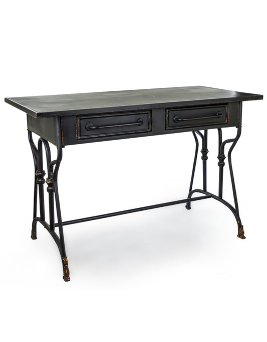 Black Metal "Verne" Desk/Table